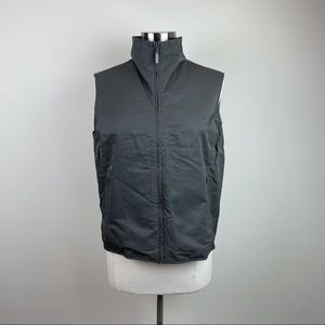 Eileen Fisher Gray Full Zip Vest Women Medium Italian Fabric